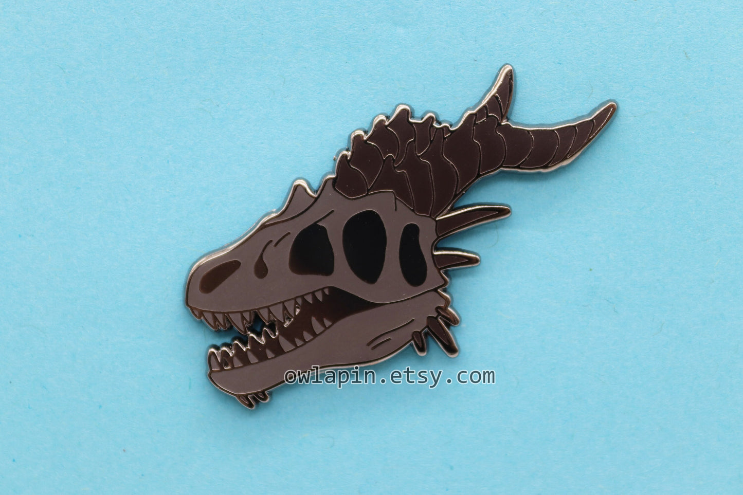 Dragon Skull Enamel Pin