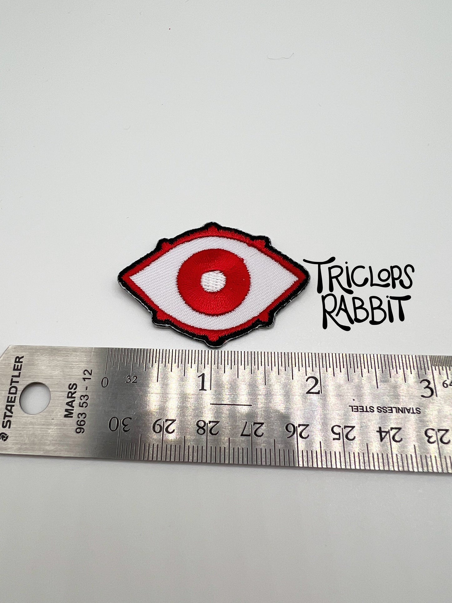 Small Red Eye Iron-On Patch