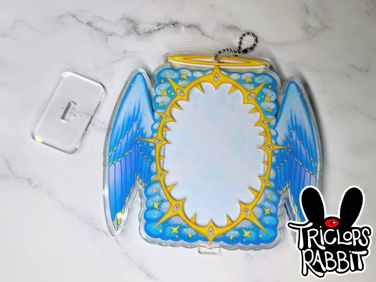 Angel Photo Card Holder Keychain Standee