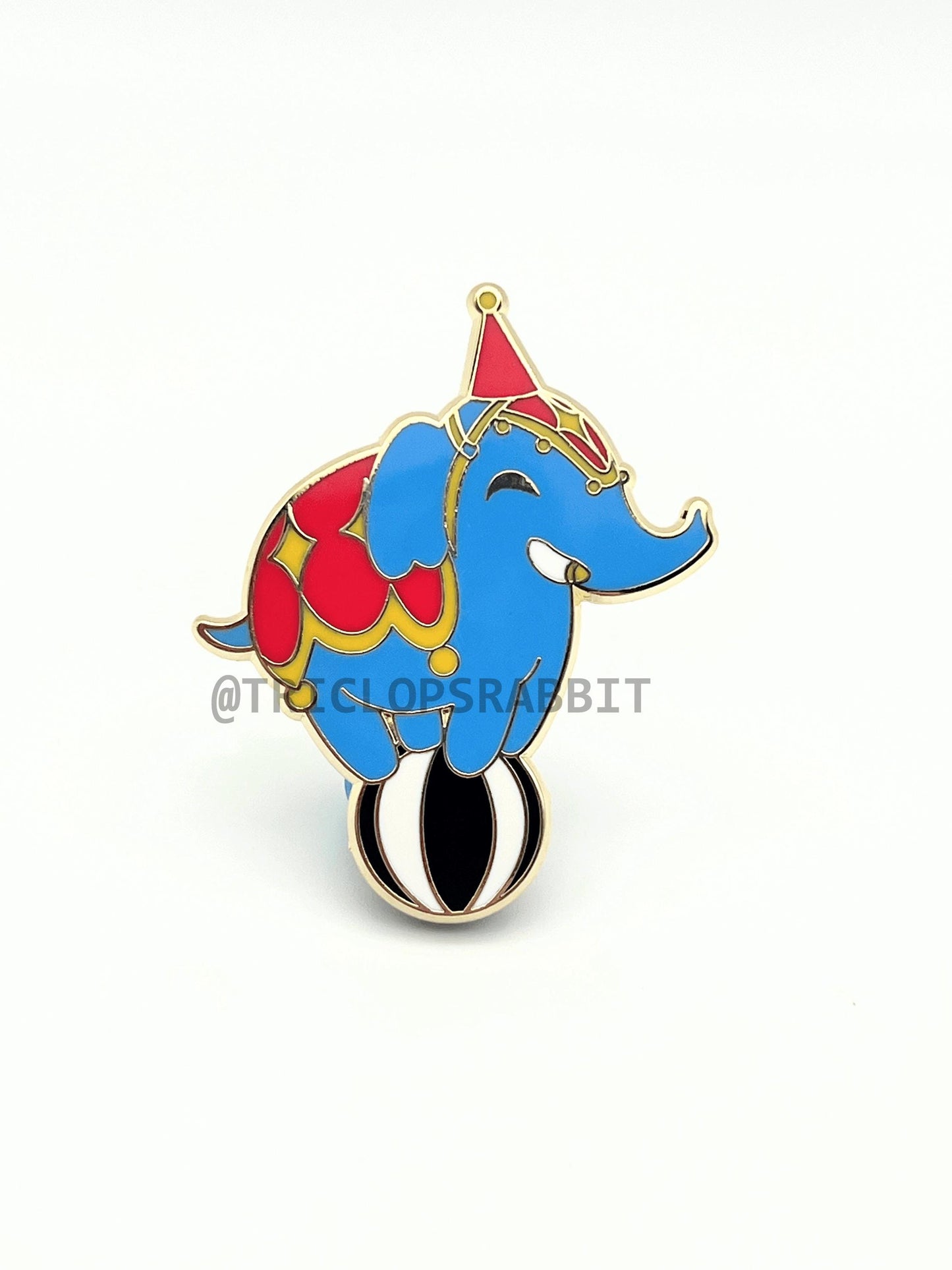 Cute Circus Elephant Enamel Pin