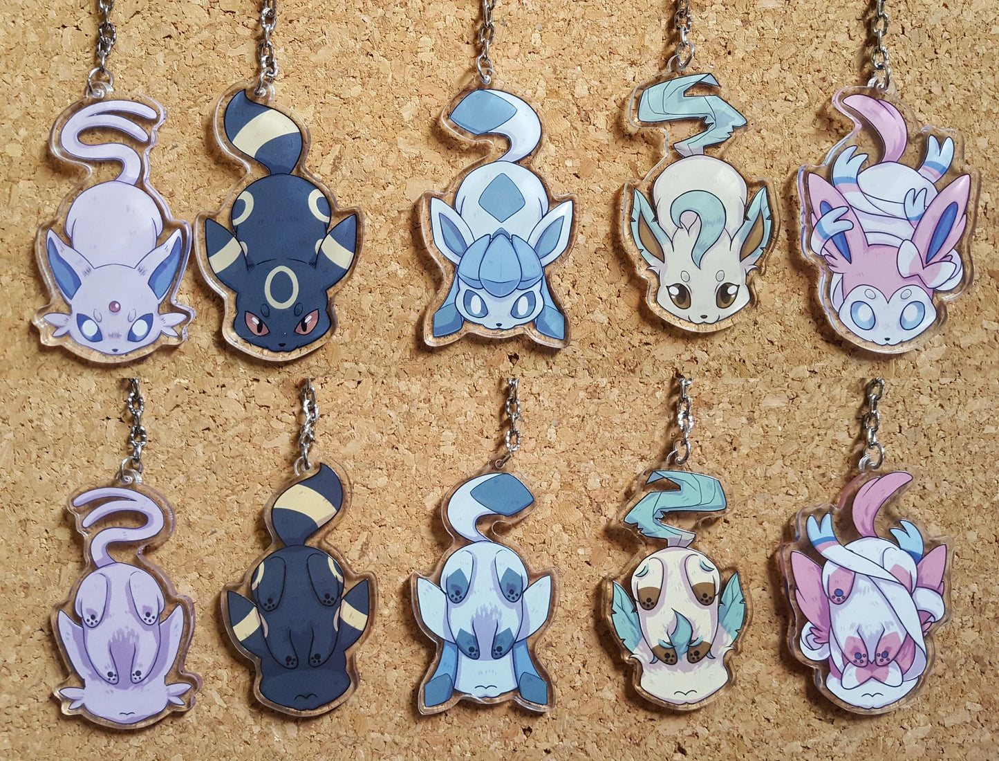 Evolution Keychains - Cute Paws