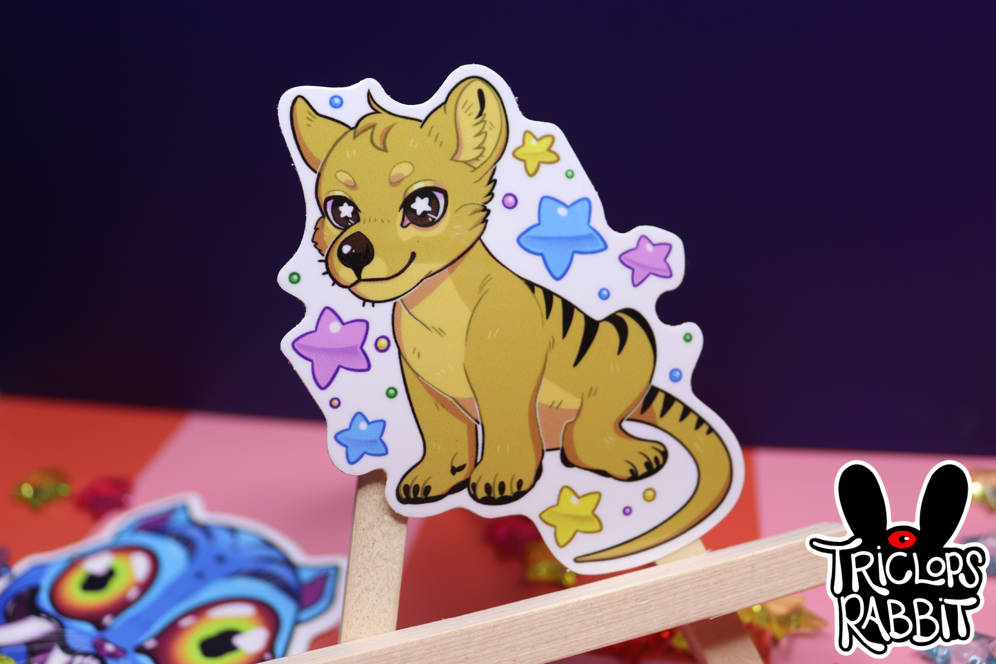Cute Thylacine Vinyl Sticker
