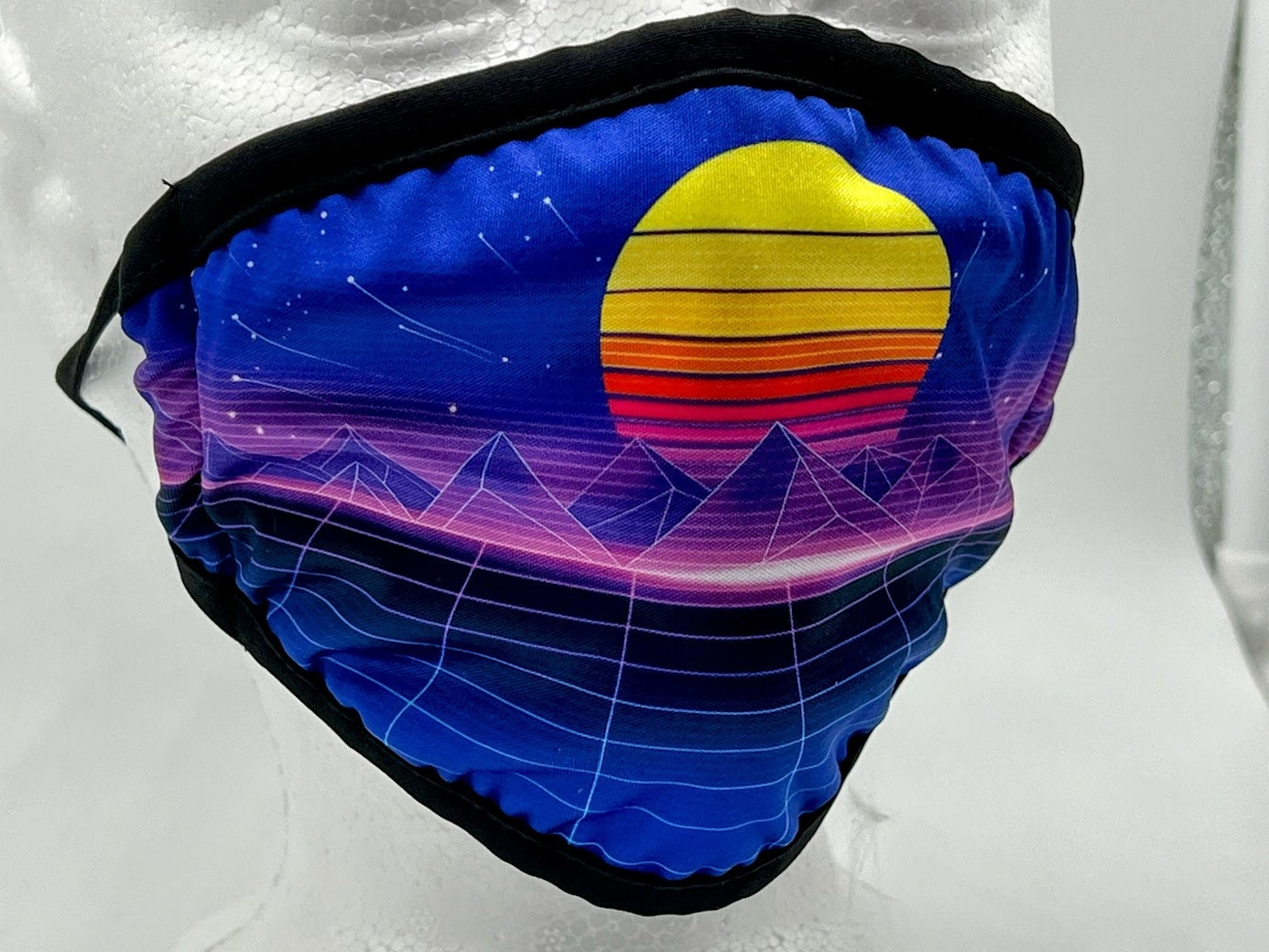 Retro 80's Vaporwave Dust Cloth Face Mask