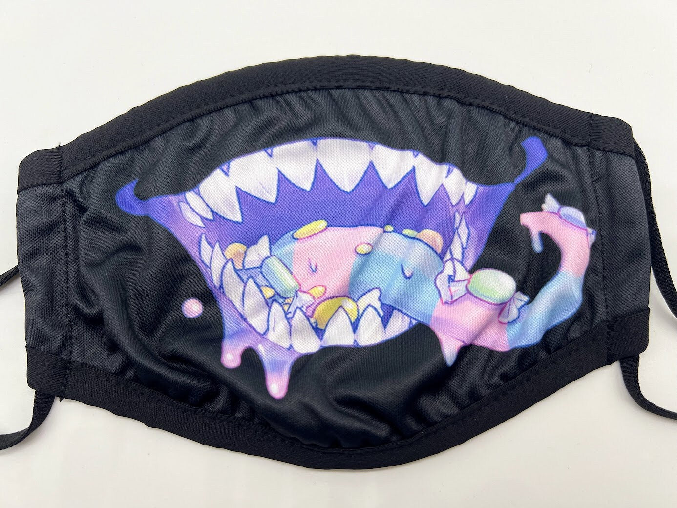 Candy Monster Creepy Cute Dust Face Mask With Filter Pocket