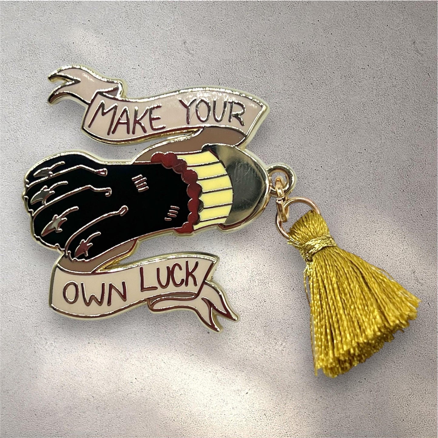 Rabbit's Foot "Make Your Own Luck" Enamel Pin