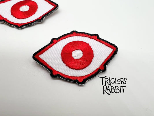 Small Red Eye Iron-On Patch