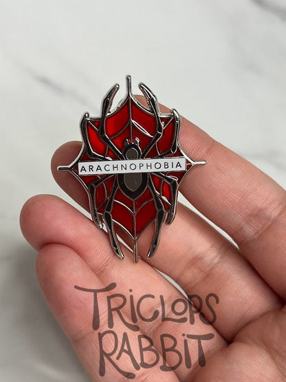 Arachnophobia Spider Enamel Pin
