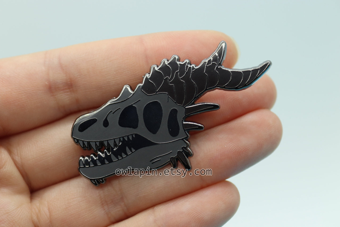 Dragon Skull Enamel Pin