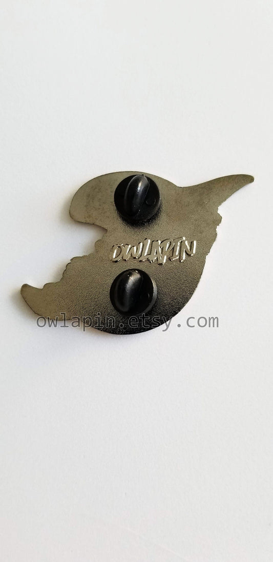 Orca Killer Whale Enamel Pin 2 1/4"