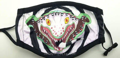 Beetlejuice Sandworm Monster Dust Face Mask With Filter Pocket