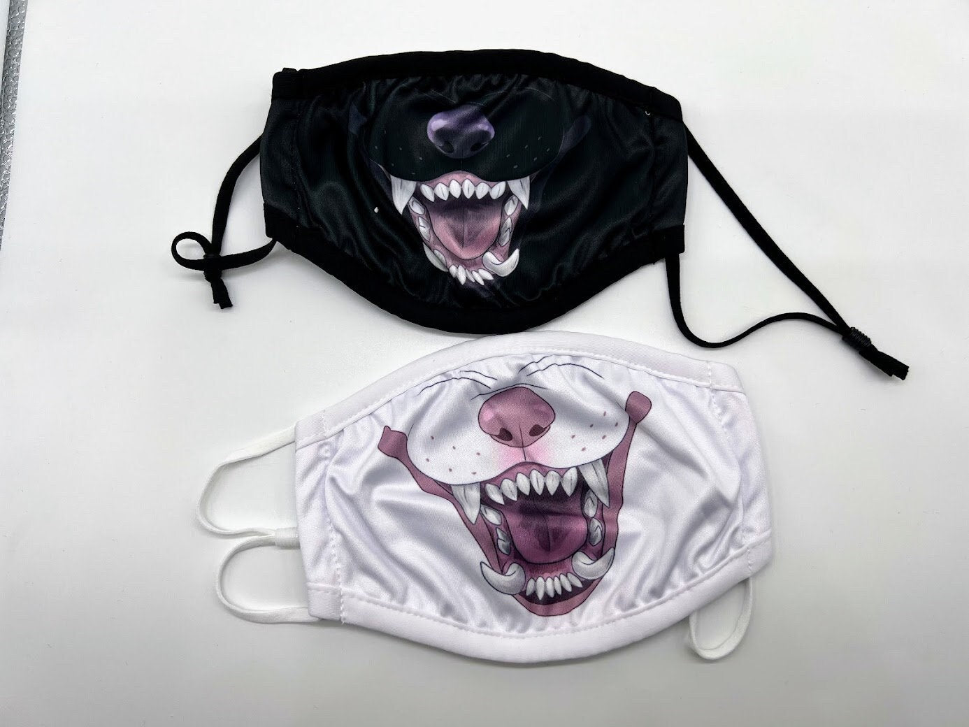 Wolf Animal Dust Face Mask With Filter Pocket