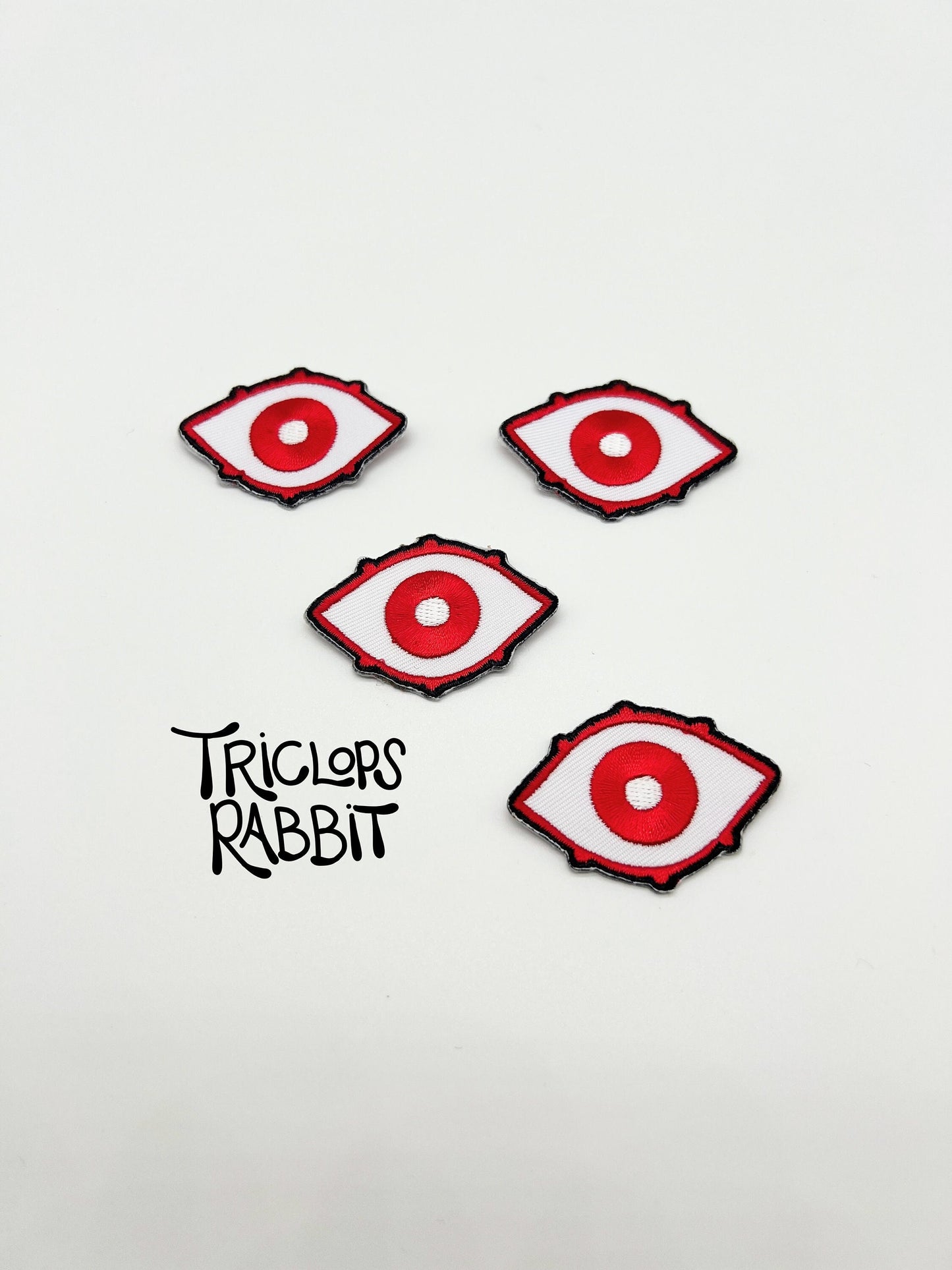 Small Red Eye Iron-On Patch