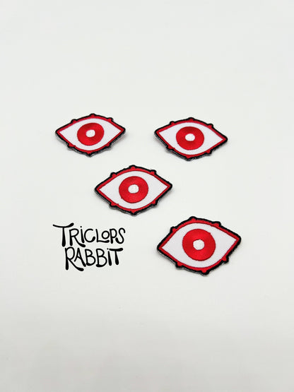 Small Red Eye Iron-On Patch