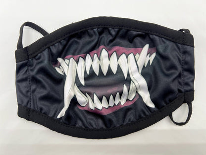 Demon Oni Tusk Monster Dust Face Mask With Filter Pocket
