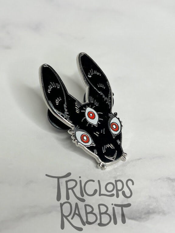 Triclops Rabbit Enamel Pin