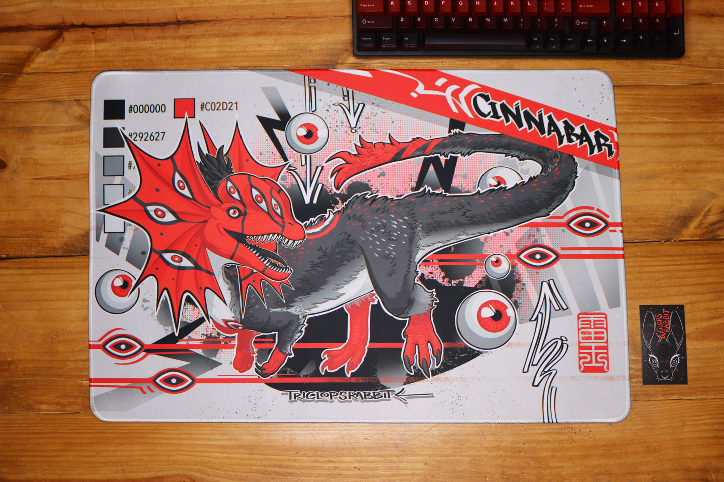 Dilophosaurus Desk Mat