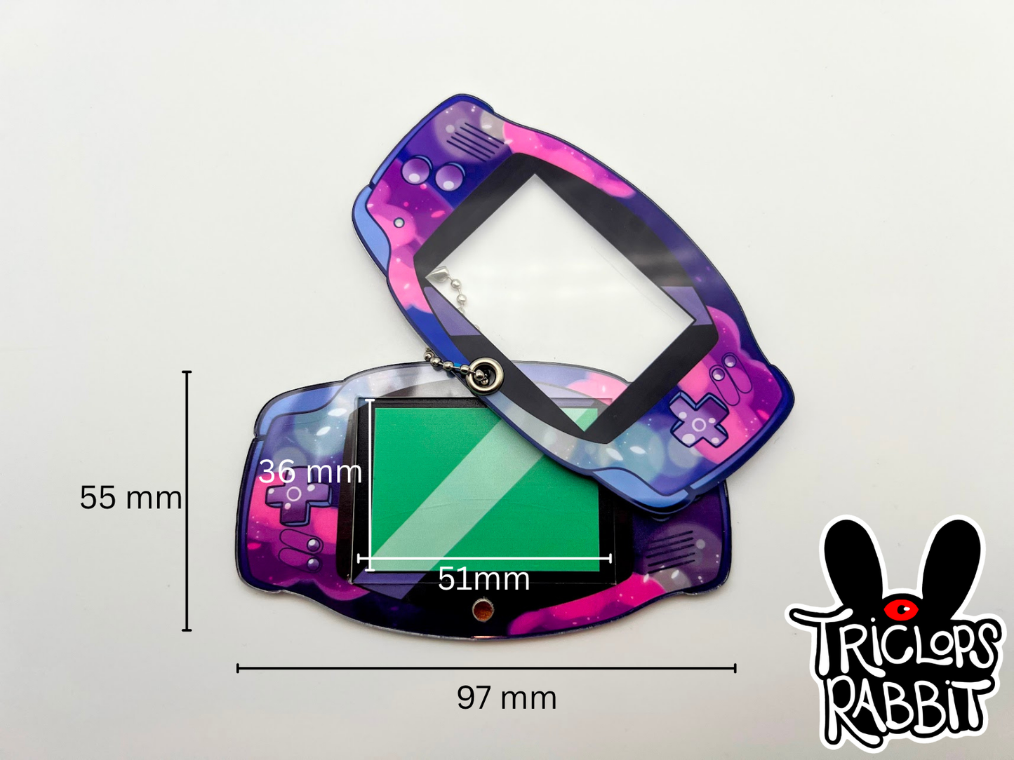 GBA Photo Frame Keychain