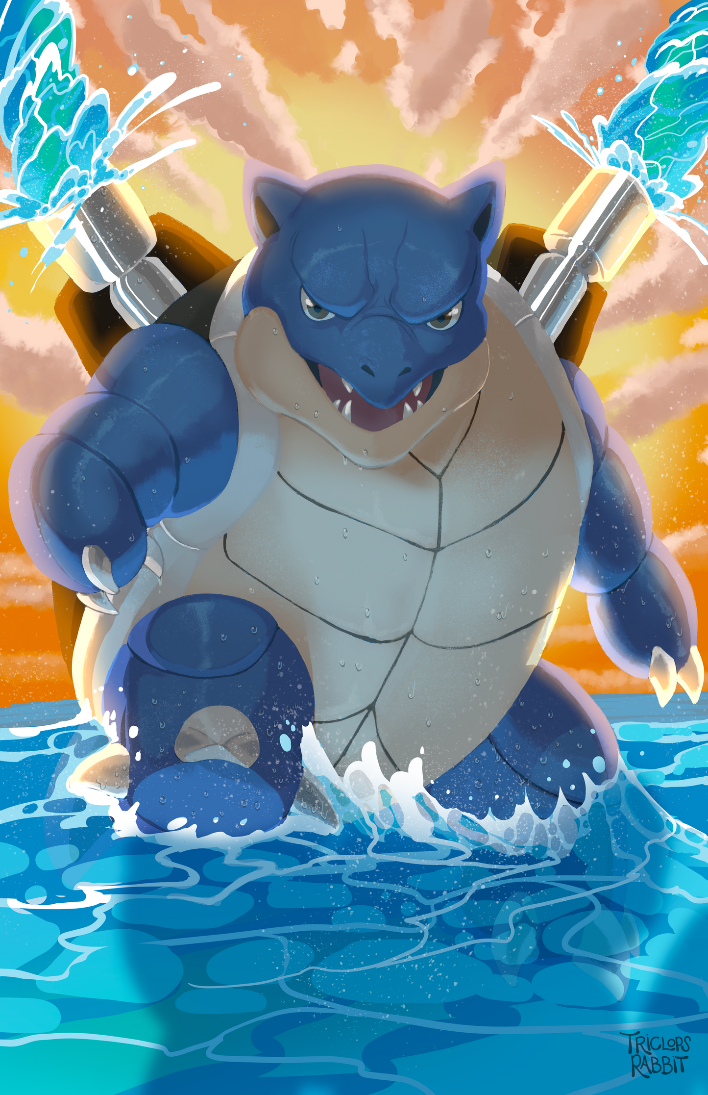 Nondescript Water Turtle Art Print