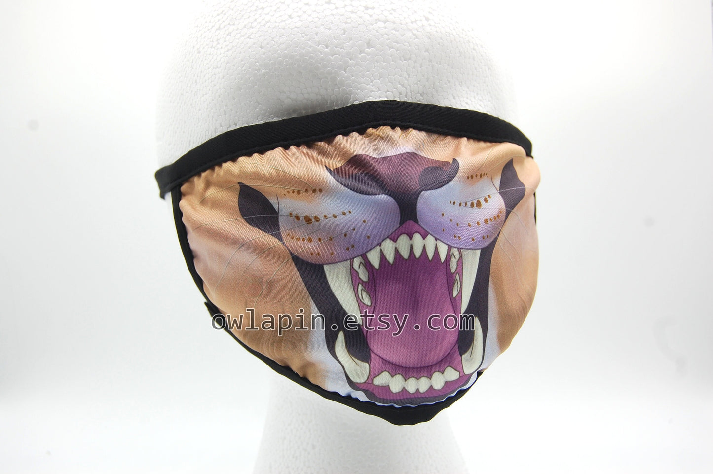 Lion Big Cat Dust Face Mask With Filter Pocket
