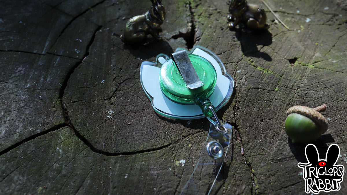 Alien Cat Retractable Badge Reel