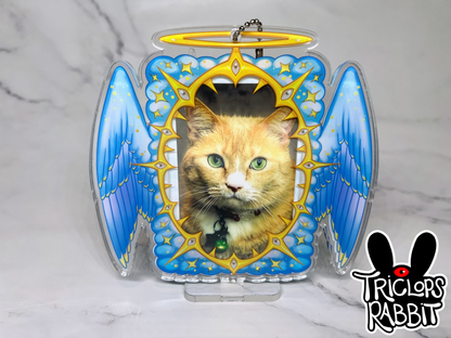 Angel Photo Card Holder Keychain Standee