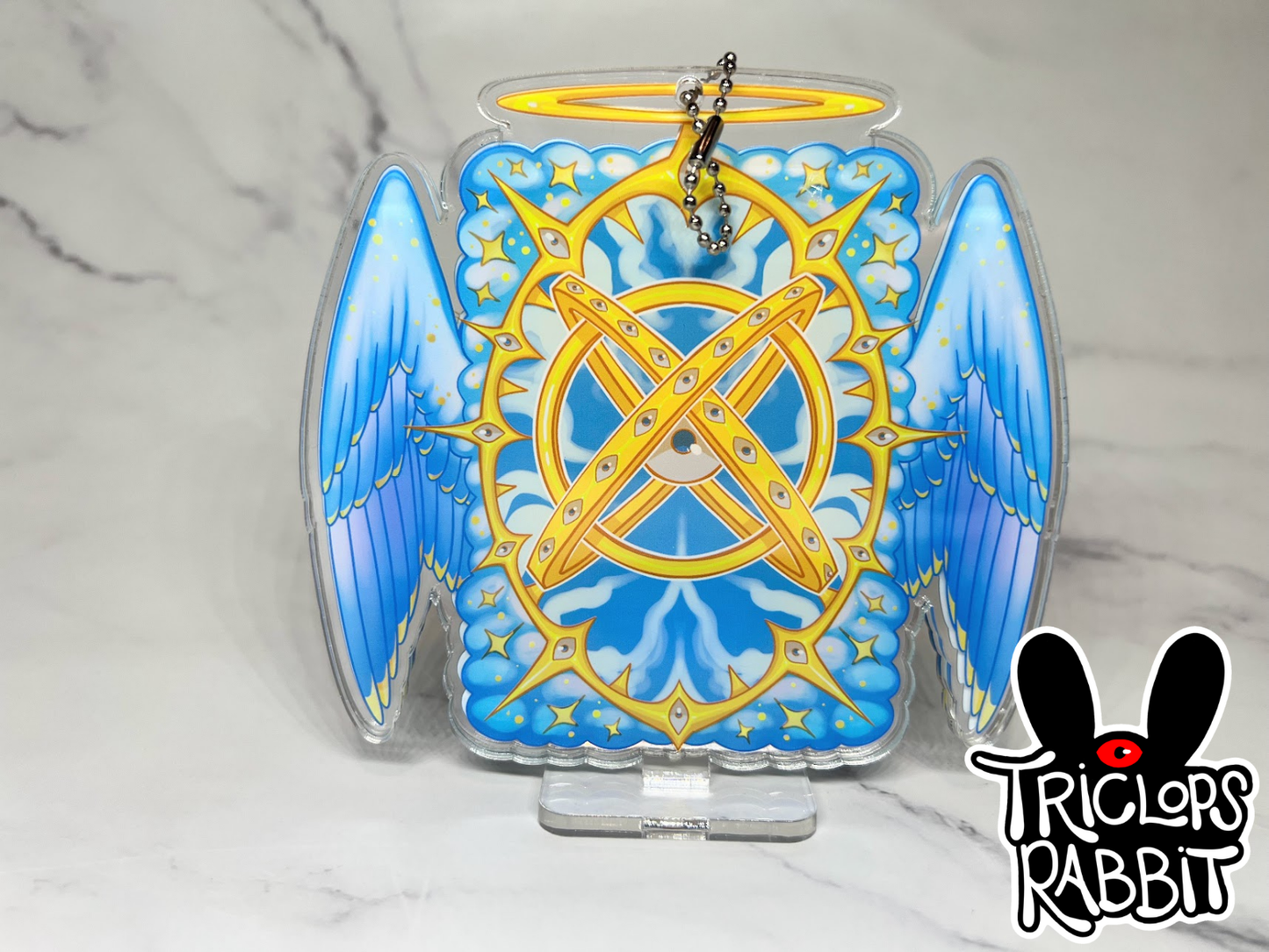 Angel Photo Card Holder Keychain Standee