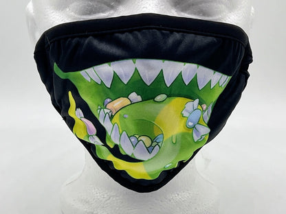 Candy Monster Creepy Cute Dust Face Mask With Filter Pocket