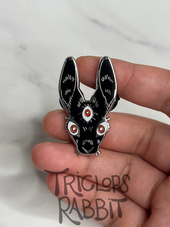 Triclops Rabbit Enamel Pin