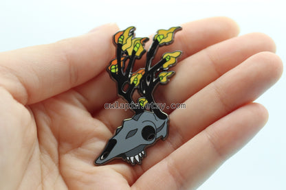 Burning Deer Enamel Pin