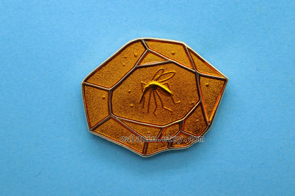 Jurassic Park Amber Mosquito Enamel Pin