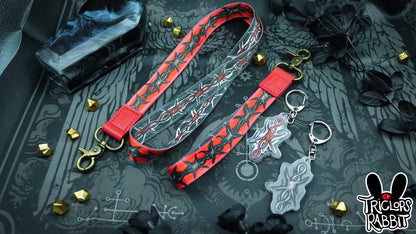 Barbed Wire Wrist/Neck Lanyard and Keychain