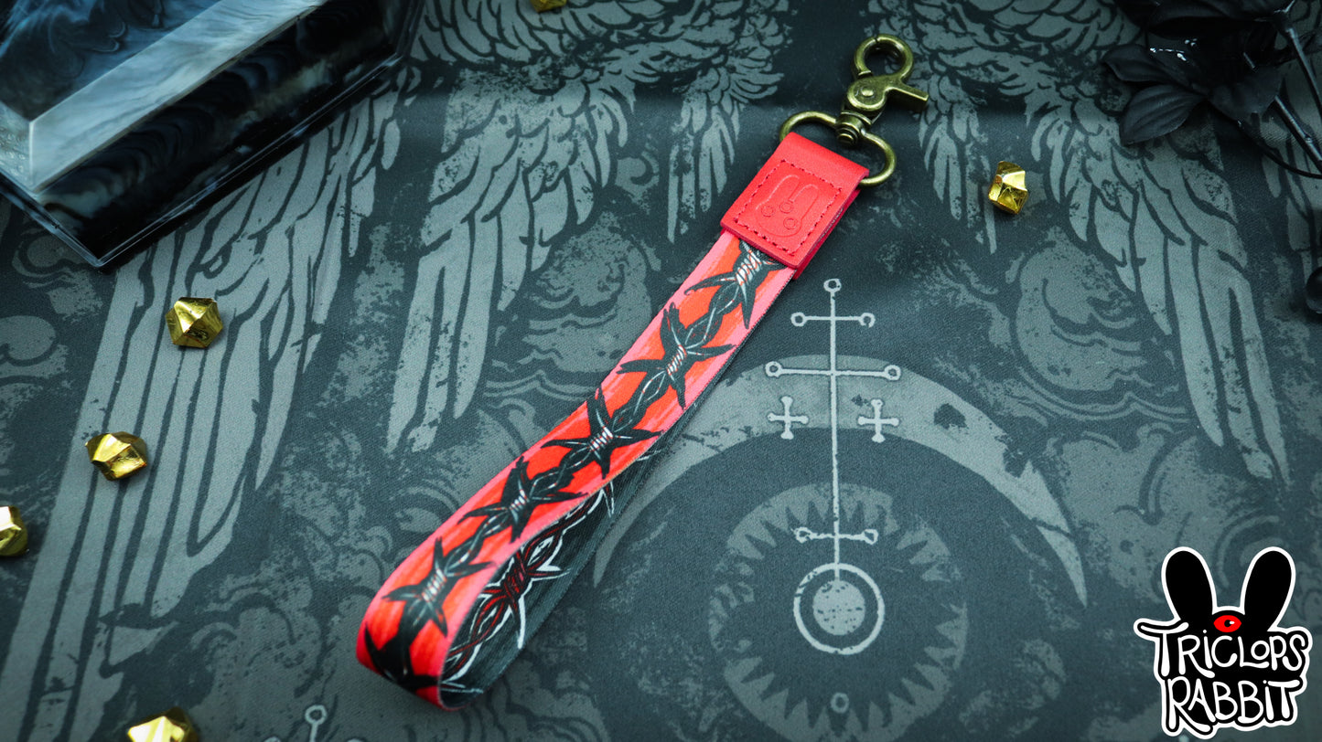 Barbed Wire Wrist/Neck Lanyard and Keychain