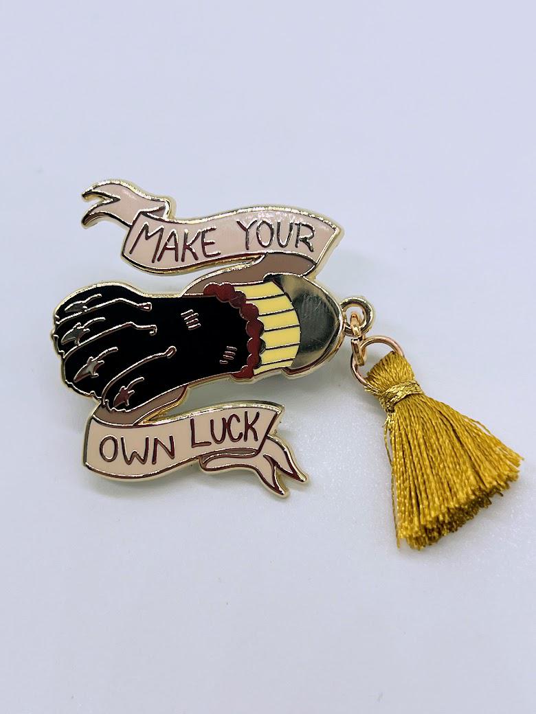 Rabbit's Foot "Make Your Own Luck" Enamel Pin