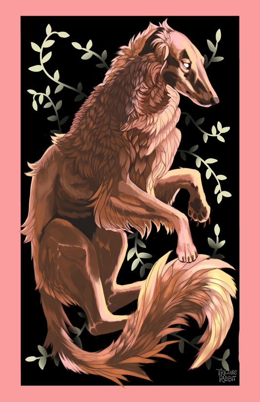 Borzoi Art Print
