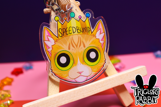 Speedbump and Horseradish (Cat) Keychain