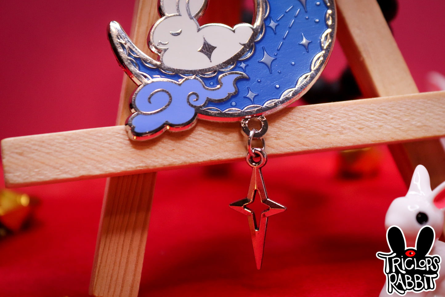 Lunar Moon Bunny Enamel Pin