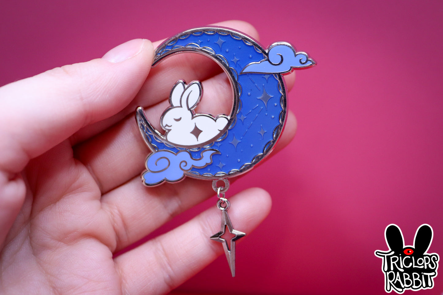 Lunar Moon Bunny Enamel Pin