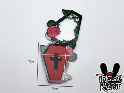 Coffin Photo Frame Keychain