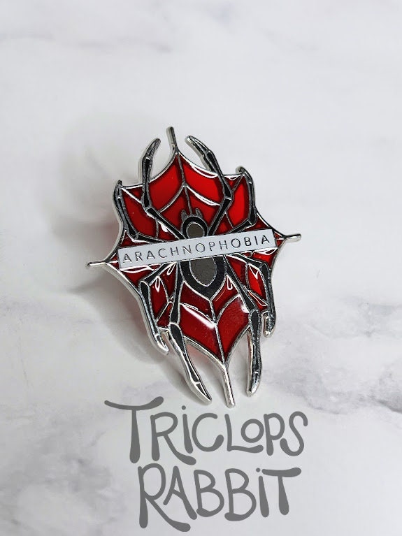 Arachnophobia Spider Enamel Pin