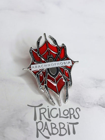 Arachnophobia Spider Enamel Pin