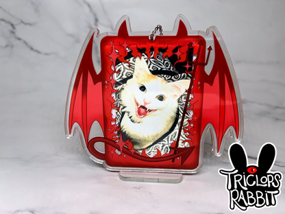 Devil Demon Photo Card Holder Keychain Standee