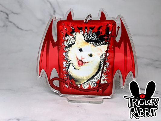 Devil Demon Photo Card Holder Keychain Standee
