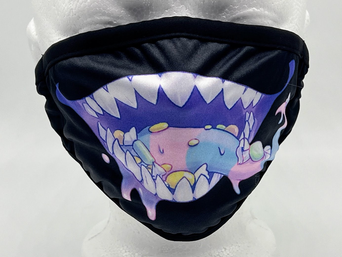 Candy Monster Creepy Cute Dust Face Mask With Filter Pocket