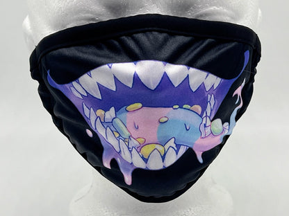 Candy Monster Creepy Cute Dust Face Mask With Filter Pocket