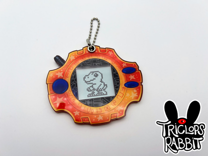 Digital Monster Device Photo Frame Keychain