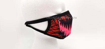 Red Monster Carnage Dust Face Mask With Filter Pocket