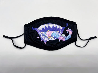 Candy Monster Creepy Cute Dust Face Mask With Filter Pocket