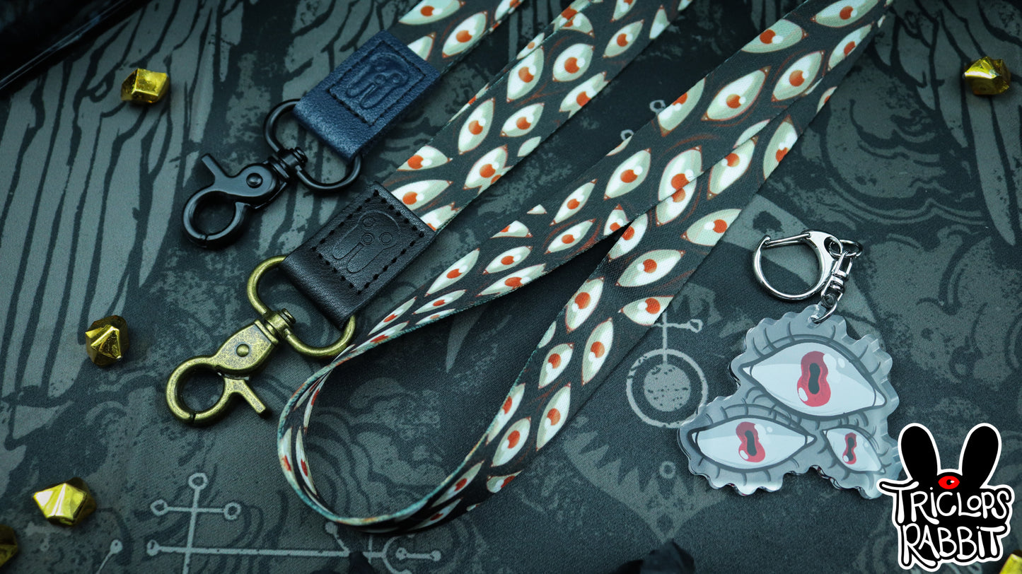Eyes Wrist/Neck Lanyard and Keychain