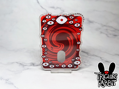 Red Eyes Photo Card Holder Keychain Standee