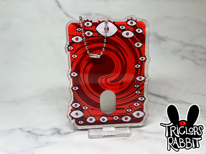 Red Eyes Photo Card Holder Keychain Standee